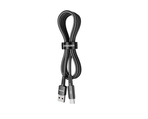 Кабель Essager Sunset USB A to Type C 120W USB Charging Cable 1m black (EXC120-CG01-P) (EXC120-CG01-P)