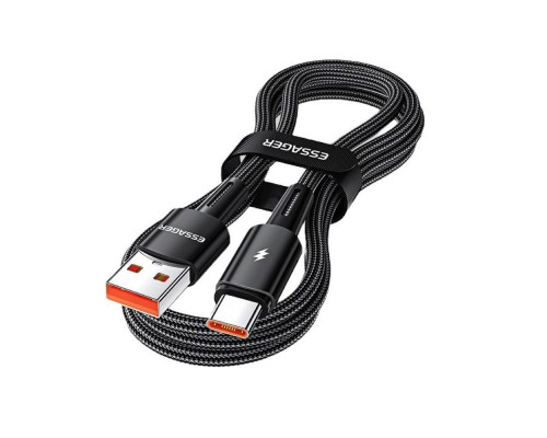 Кабель Essager Sunset USB A to Type C 120W USB Charging Cable 1m black (EXC120-CG01-P) (EXC120-CG01-P)