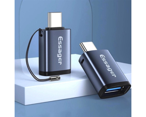 Адаптер Essager Soray OTG (USB Female to Type-C Male) USB3.0 Adaptor grey (EZJAC-SRA0G) (EZJAC-SRA0G)