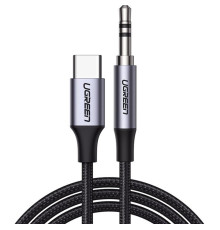 Кабель UGREEN CM450 USB-C Male to 3.5mm Male Audio Cable with Chip 1m (UGR-20192)