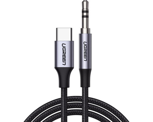 Кабель UGREEN CM450 USB-C Male to 3.5mm Male Audio Cable with Chip 1m (UGR-20192)