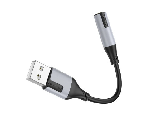 Адаптер BOROFONE BV19 Creator external sound card USB to 3.5mm Black (6941991108358)