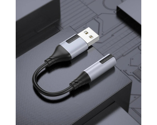 Адаптер BOROFONE BV19 Creator external sound card USB to 3.5mm Black (6941991108358)