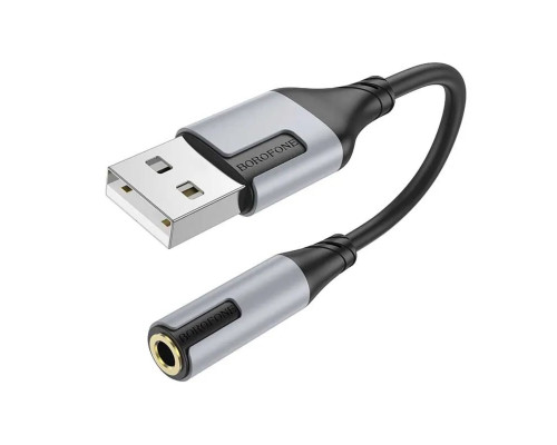 Адаптер BOROFONE BV19 Creator external sound card USB to 3.5mm Black (6941991108358)