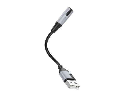 Адаптер BOROFONE BV19 Creator external sound card USB to 3.5mm Black (6941991108358)