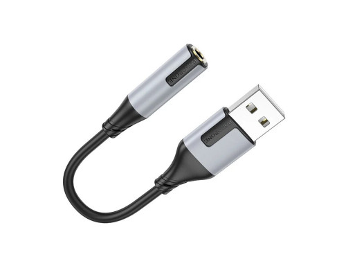 Адаптер BOROFONE BV19 Creator external sound card USB to 3.5mm Black (6941991108358)