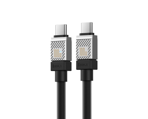 Кабель Baseus CoolPlay Series Fast Charging Cable Type-C to Type-C 100W 1m Black (CAKW000201)