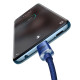 Кабель Baseus Crystal Shine Series Fast Charging Data Cable Type-C to Type-C 100W 2m Blue (CAJY000703)