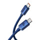 Кабель Baseus Crystal Shine Series Fast Charging Data Cable Type-C to Type-C 100W 2m Blue (CAJY000703)