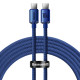 Кабель Baseus Crystal Shine Series Fast Charging Data Cable Type-C to Type-C 100W 2m Blue (CAJY000703)