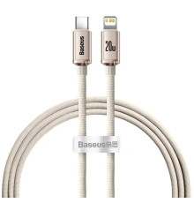 Кабель Baseus Crystal Shine Series Fast Charging Data Cable Type-C to iP 20W 2m Pink (CAJY001404)