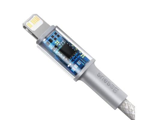 Кабель Baseus High Density Braided Fast Charging Data Cable Type-C to iP PD 20W 2m White (CATLGD-A02)