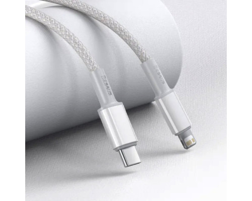 Кабель Baseus High Density Braided Fast Charging Data Cable Type-C to iP PD 20W 2m White (CATLGD-A02)