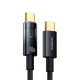 Кабель Baseus Explorer Charging Cable USB-C to USB-C 100W with Auto Shutdown 1m Cluster Black (P10319703111-00)