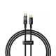 Кабель Baseus Explorer Charging Cable USB-C to USB-C 100W with Auto Shutdown 1m Cluster Black (P10319703111-00)