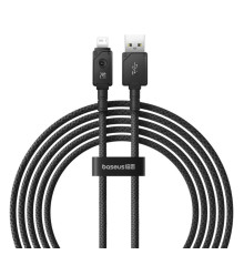 Кабель Baseus Unbreakable Series Fast Charging Data Cable USB to iP 2.4A 2m Cluster Black (P10355802111-01)