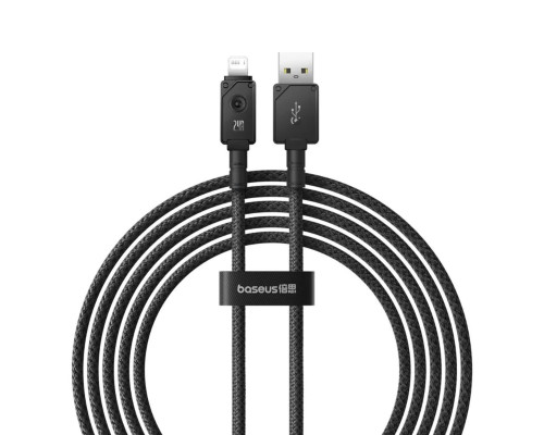 Кабель Baseus Unbreakable Series Fast Charging Data Cable USB to iP 2.4A 2m Cluster Black (P10355802111-01)