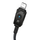 Кабель Baseus Unbreakable Series Fast Charging Data Cable USB to iP 2.4A 2m Cluster Black (P10355802111-01)