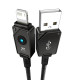 Кабель Baseus Unbreakable Series Fast Charging Data Cable USB to iP 2.4A 2m Cluster Black (P10355802111-01)