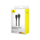 Кабель Baseus Unbreakable Series Fast Charging Data Cable USB to iP 2.4A 2m Cluster Black (P10355802111-01)