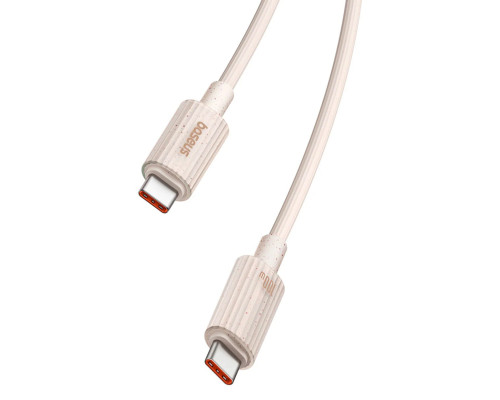 Кабель Baseus Habitat Series Fast Charging Cable Type-C to Type-C 100W 2m Wheat Pink (P10360202421-01)