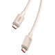 Кабель Baseus Habitat Series Fast Charging Cable Type-C to Type-C 100W 2m Wheat Pink (P10360202421-01)