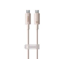 Кабель Baseus Habitat Series Fast Charging Cable Type-C to Type-C 100W 2m Wheat Pink (P10360202421-01)