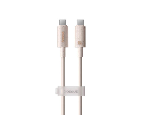 Кабель Baseus Habitat Series Fast Charging Cable Type-C to Type-C 100W 2m Wheat Pink (P10360202421-01)