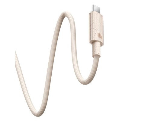 Кабель Baseus Habitat Series Fast Charging Cable Type-C to Type-C 100W 2m Wheat Pink (P10360202421-01)