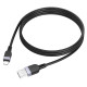 Кабель HOCO X109 Energy silicone charging data cable iP (L=1M) Black (6942007636209)