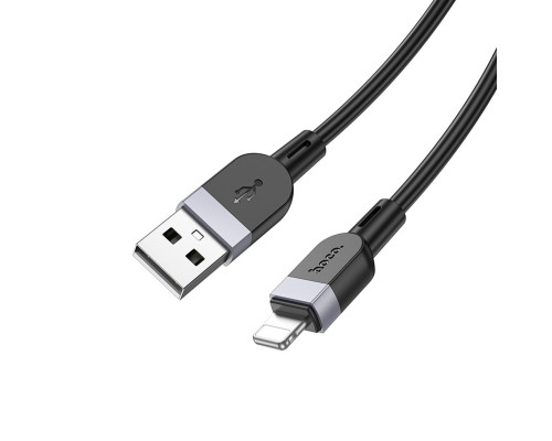 Кабель HOCO X109 Energy silicone charging data cable iP (L=1M) Black (6942007636209)