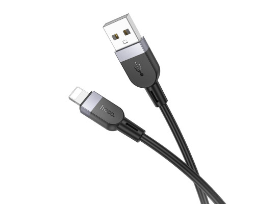 Кабель HOCO X109 Energy silicone charging data cable iP (L=1M) Black (6942007636209)