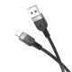Кабель HOCO X109 Energy silicone charging data cable iP (L=1M) Black (6942007636209)