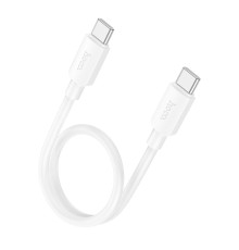 Кабель HOCO X96 Hyper 60W fast charging data cable Type-C to Type-C (L=0.25M) White (6942007609456)