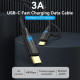 Кабель Vention Nylon Braided USB 2.0 C Male to C Male 3A Cable 2M Black LED Type (TAUBH) (TAUBH)