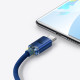 Кабель Baseus Crystal Shine Series Fast Charging Data Cable USB to Type-C 100W 2m Blue (CAJY000503)