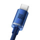 Кабель Baseus Crystal Shine Series Fast Charging Data Cable USB to Type-C 100W 2m Blue (CAJY000503)