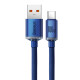 Кабель Baseus Crystal Shine Series Fast Charging Data Cable USB to Type-C 100W 2m Blue (CAJY000503)