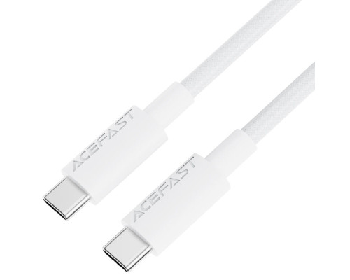 Кабель ACEFAST C18-03 USB-C to USB-C braid charging data cable White (6974316284253)