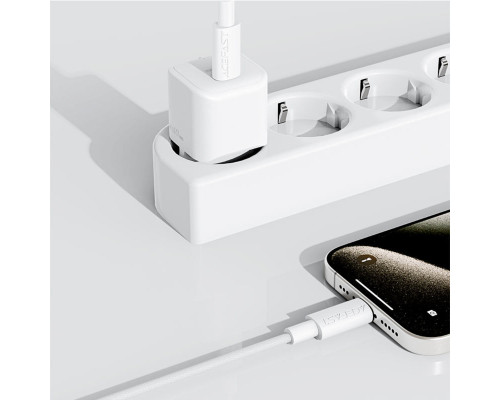 Кабель ACEFAST C18-03 USB-C to USB-C braid charging data cable White (6974316284253)