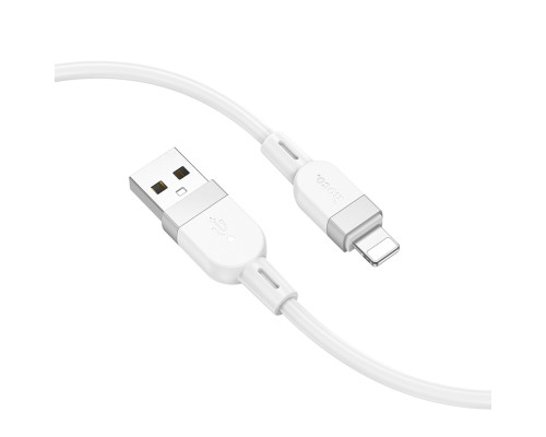 Кабель HOCO X109 Energy silicone charging data cable iP (L=1M) White (6942007636216)