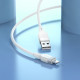 Кабель HOCO X109 Energy silicone charging data cable iP (L=1M) White (6942007636216)