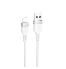 Кабель HOCO X109 Energy silicone charging data cable iP (L=1M) White (6942007636216)