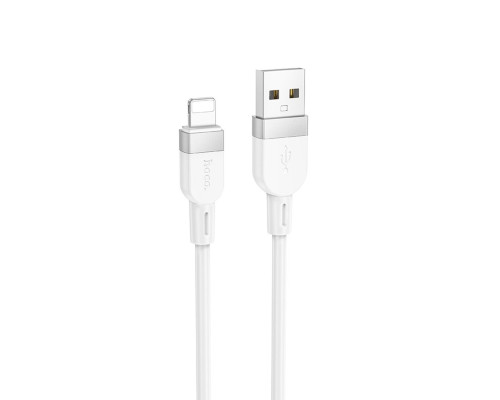 Кабель HOCO X109 Energy silicone charging data cable iP (L=1M) White (6942007636216)