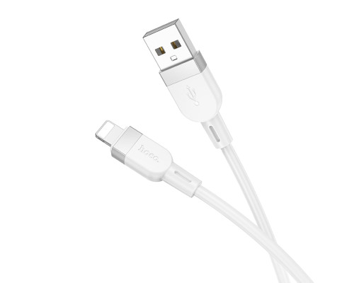 Кабель HOCO X109 Energy silicone charging data cable iP (L=1M) White (6942007636216)
