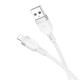 Кабель HOCO X109 Energy silicone charging data cable iP (L=1M) White (6942007636216)