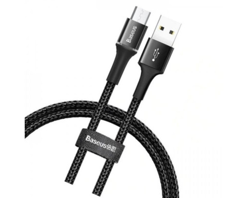 Кабель Baseus halo data cable USB For Micro 3A 1m Black (CAMGH-B01)