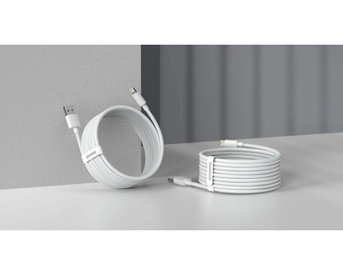 Кабель Baseus Simple Wisdom Data Cable Kit USB to iP 2.4A (2PCS/Set）1.5m White (TZCALZJ-02)