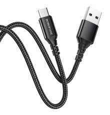Кабель BOROFONE BX54 Ultra bright Micro-USB 1m 2.4A Black (BX54MB)