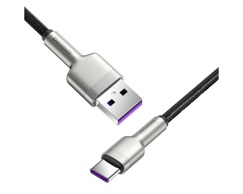 Кабель Baseus Cafule Series Metal Data Cable USB to Type-C 66W 2m Black (CAKF000201)